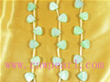 16mm five strands triangle cyan shell strands